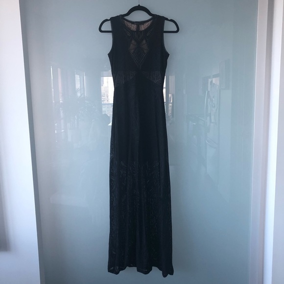 BCBG MaxAzria Sleeveless Maxi Dress in Lace XS - Picture 3 of 7